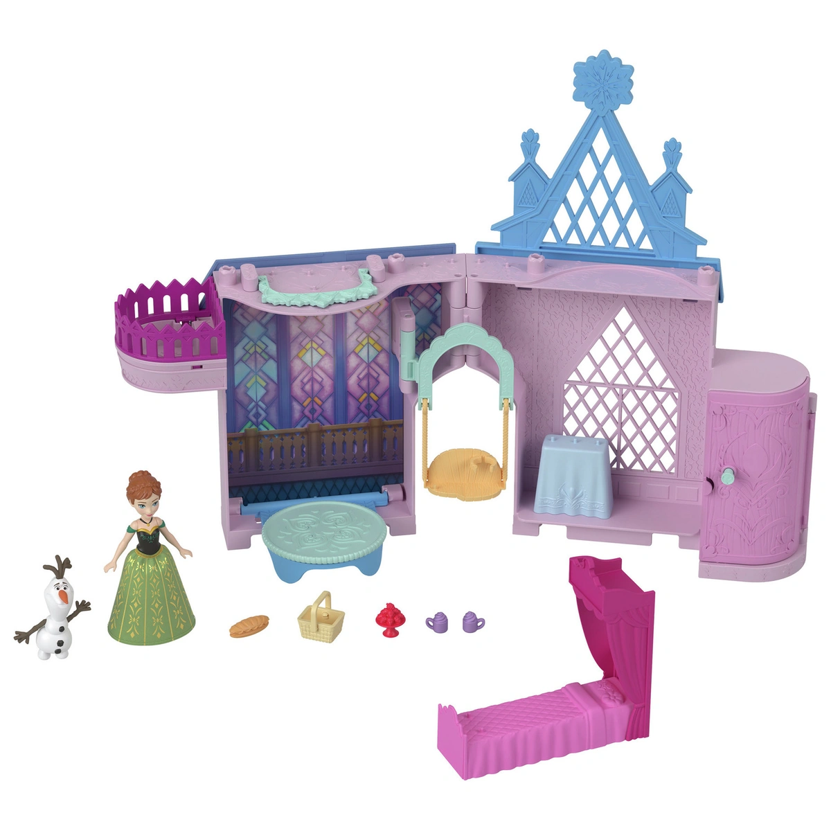 Disney Frozen Storytime Stackers Playset with Small Doll