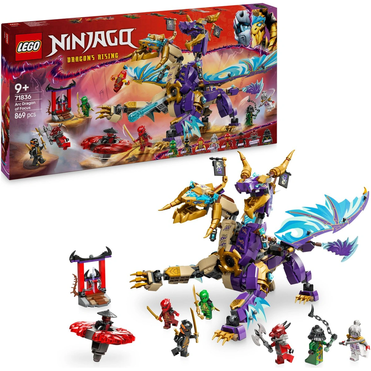 LEGO NINJAGO Arc Dragon of Focus Ninja Building Toy 71836