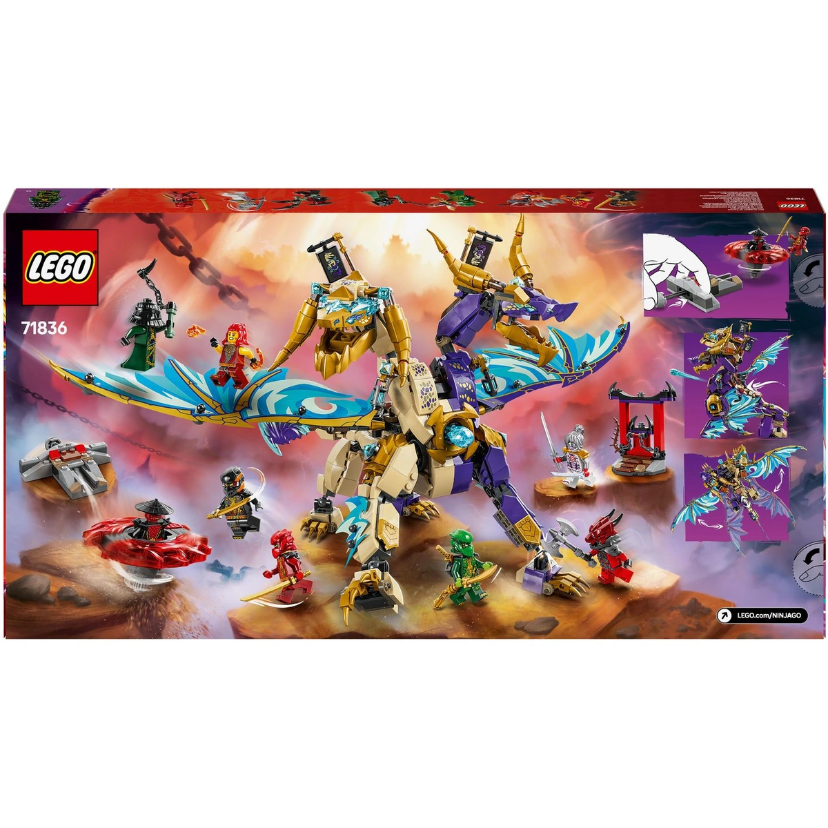 LEGO NINJAGO Arc Dragon of Focus Ninja Building Toy 71836