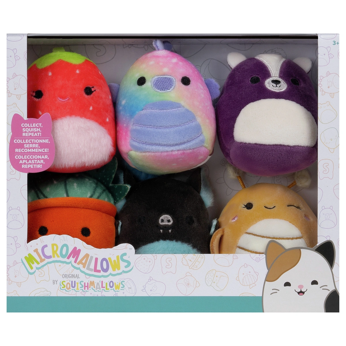 Micromallows Squishmallows Micro Plush-Pack of 6
