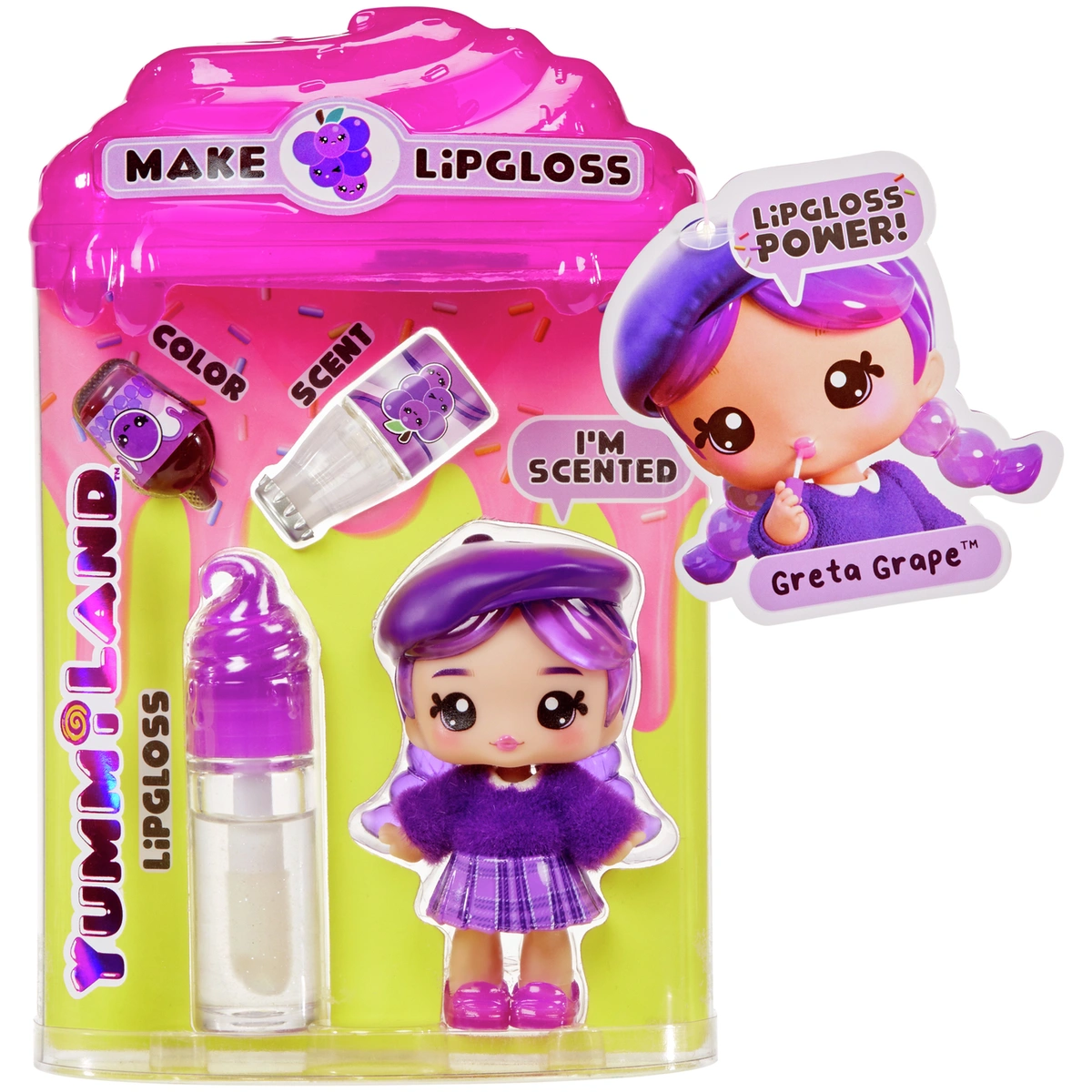 Yummiland Lipgloss Doll-Greeta Grape