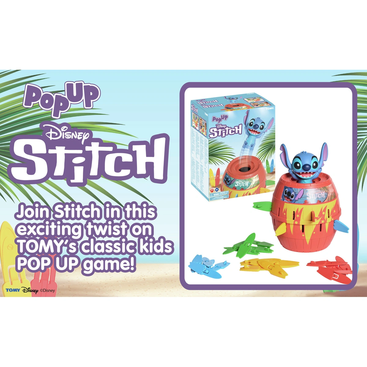 Tomy Pop Up Stitch Pirate Kids Game