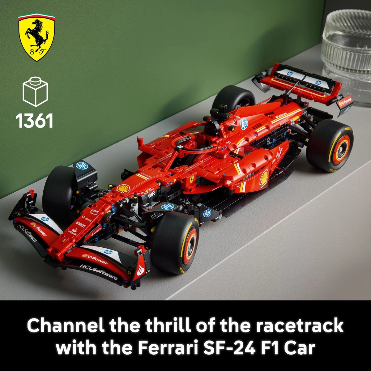 LEGO Technic Ferrari SF-24 F1 Car Model Kit for Adults 42207