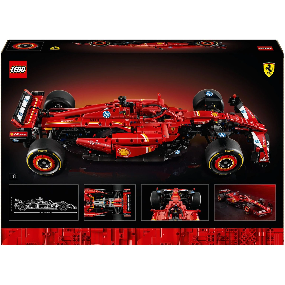 LEGO Technic Ferrari SF-24 F1 Car Model Kit for Adults 42207