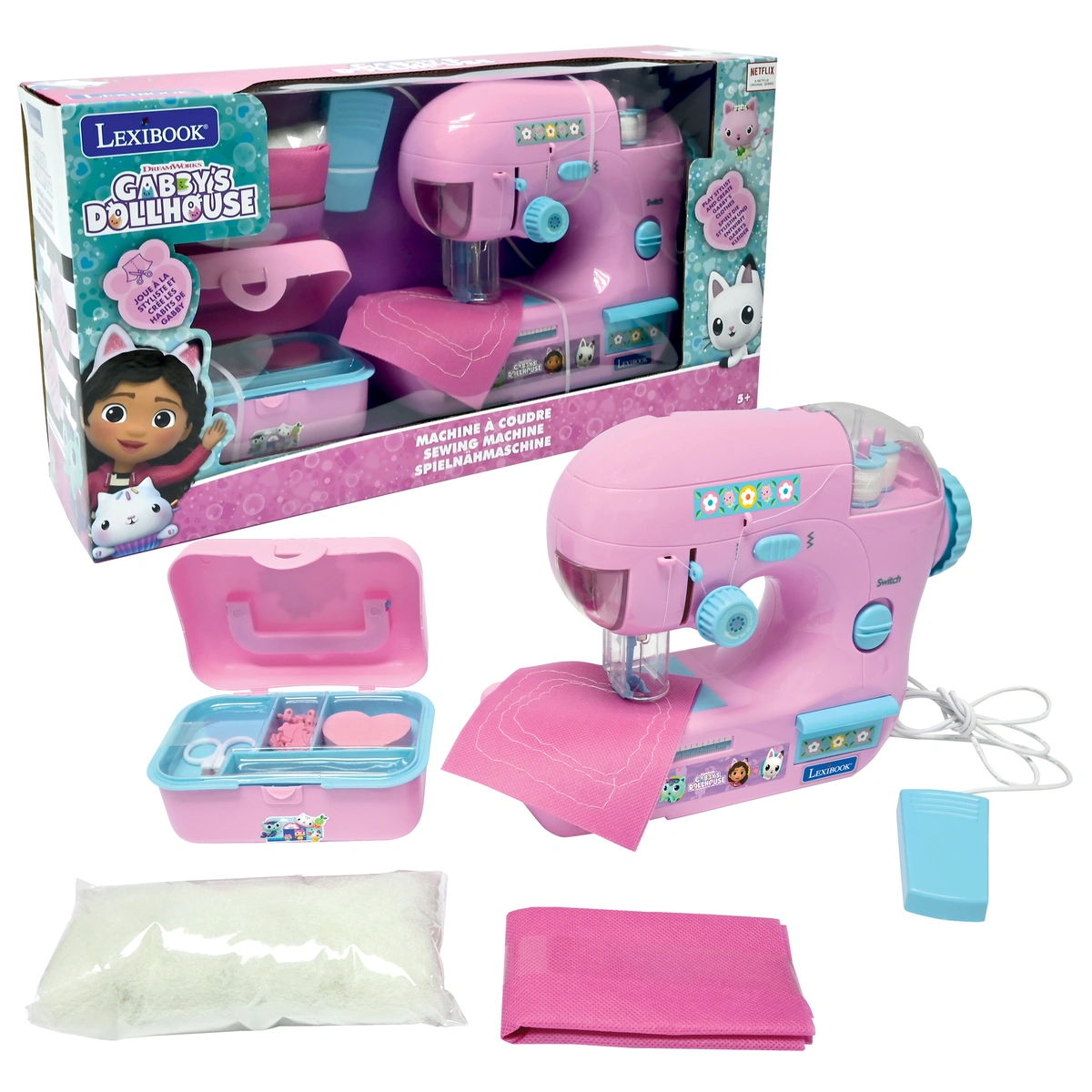 Gabby's Dollhouse Lexi Book Sewing Machine