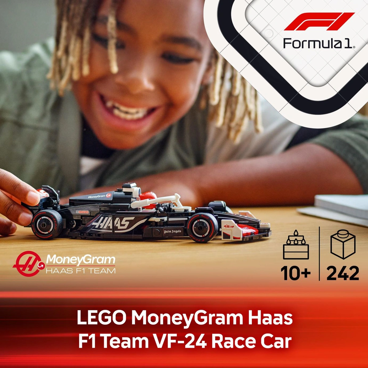 LEGO Speed Champions MoneyGram Haas F1 VF-24 Race Car 77250