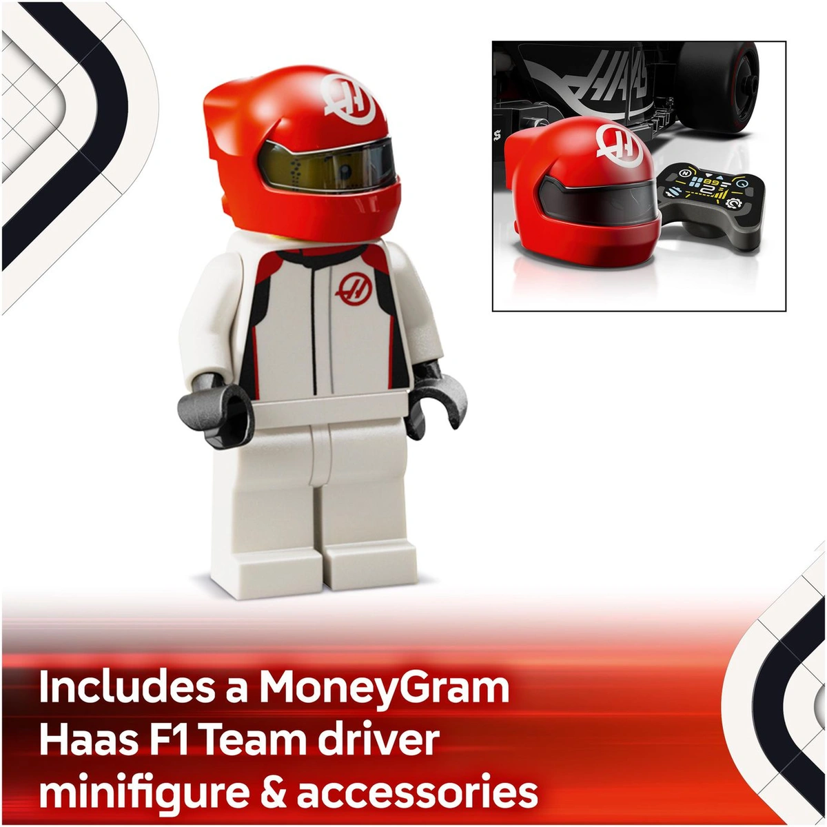 LEGO Speed Champions MoneyGram Haas F1 VF-24 Race Car 77250