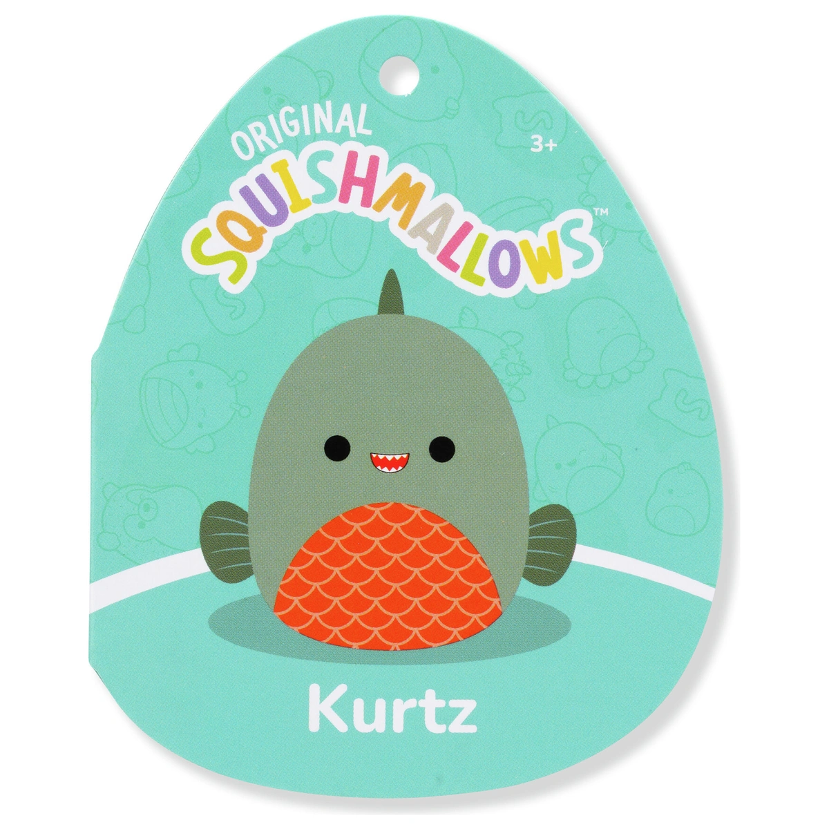 Squishmallows 7.5" Grey Piranha Plush