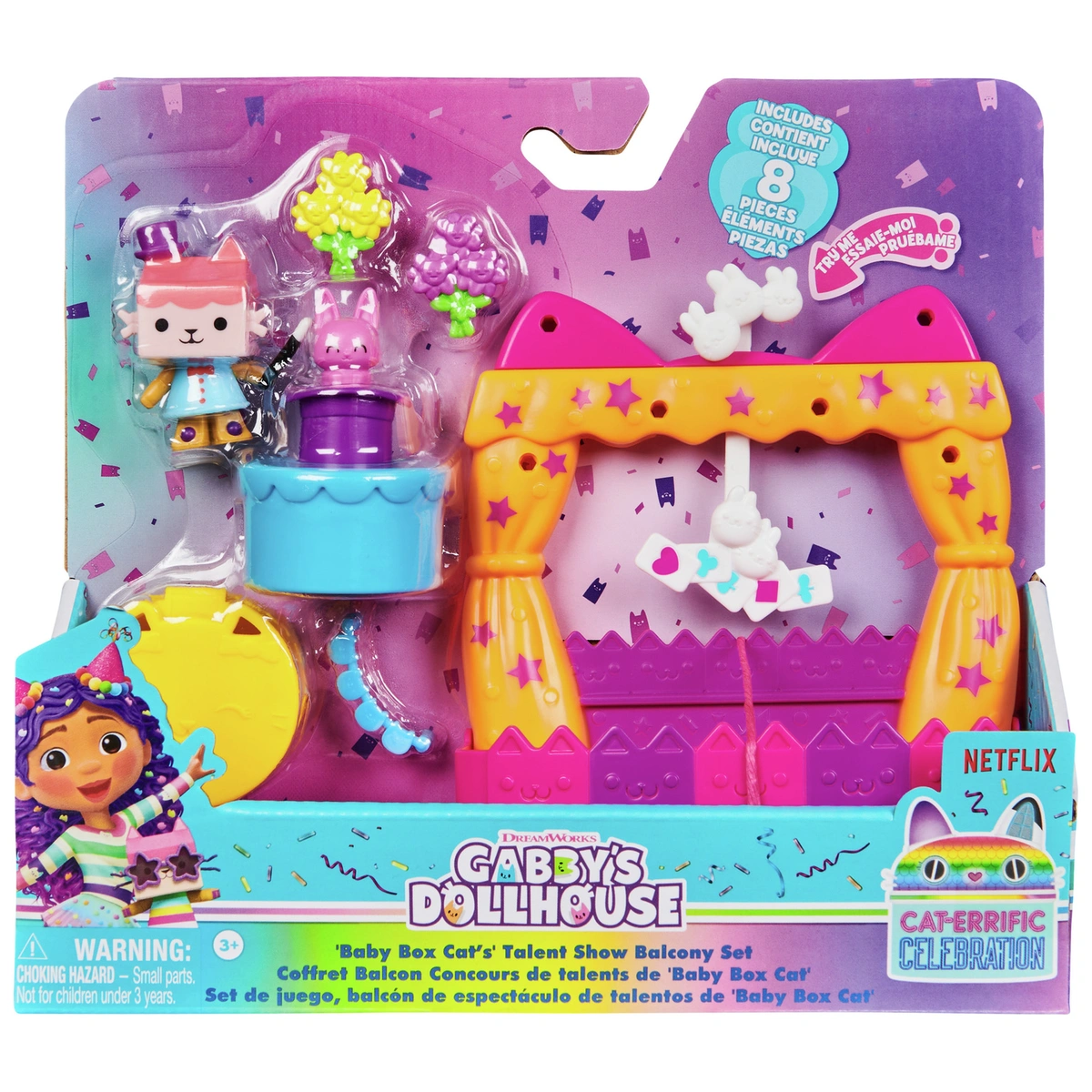 Gabby's Dollhouse Box Cat's Balcony Playset