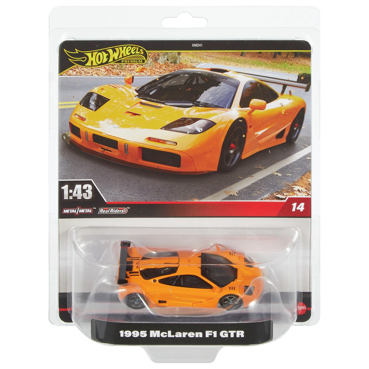 Hot Wheels Premium 1:43RD McLaren F1 GTR toy car