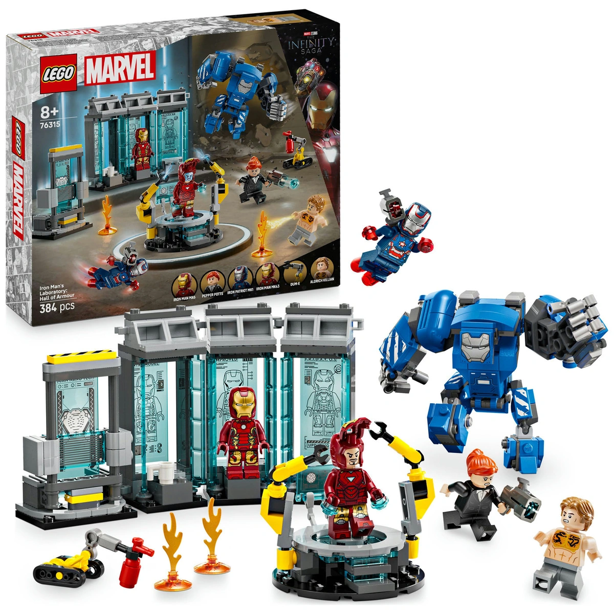 LEGO Marvel Iron Man's Laboratory: Hall of Armour Set 76315