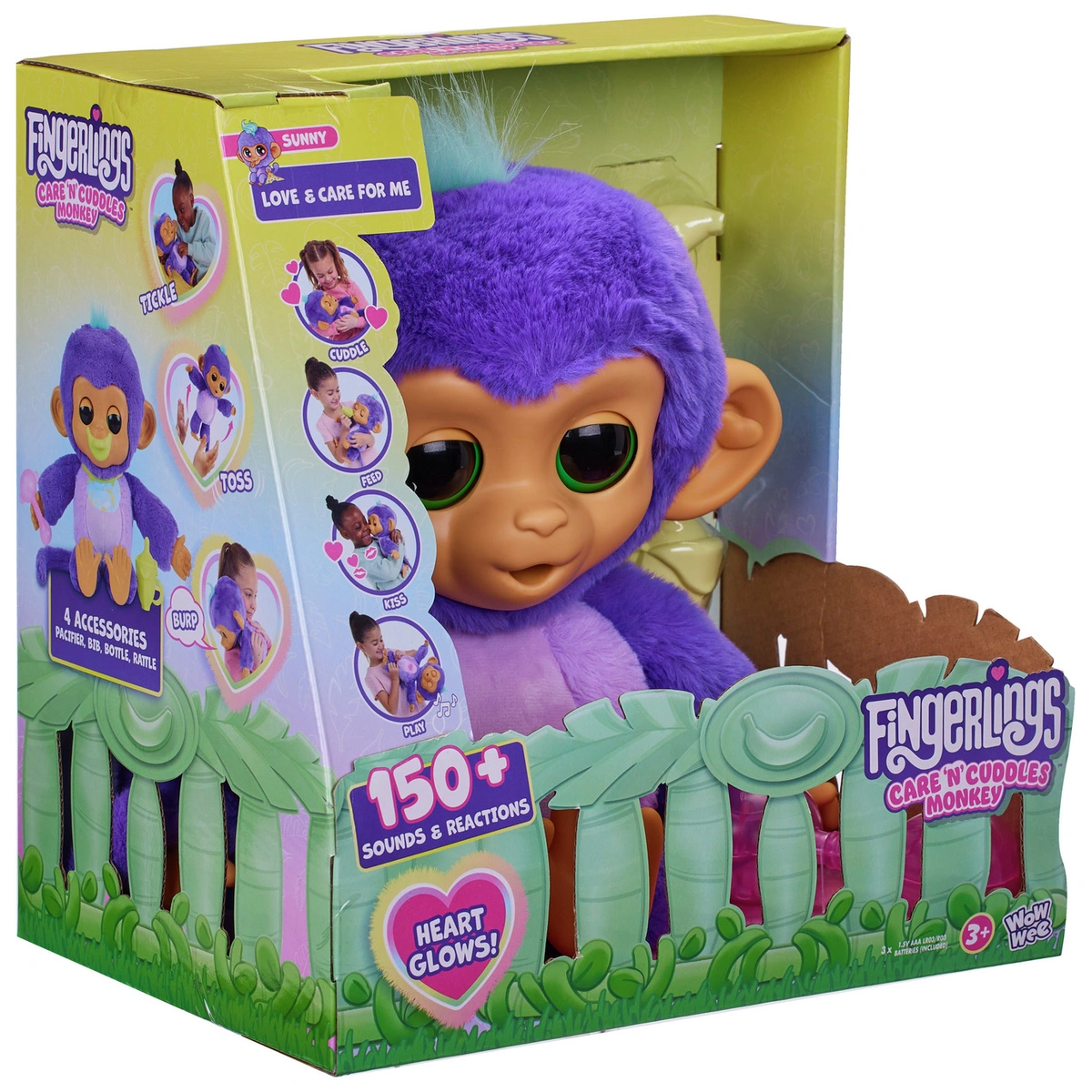 Fingerlings Care 'n' Cuddles Interactive Baby Monkey
