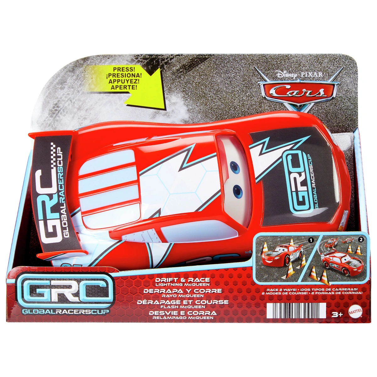 Disney Cars Global Racers Cup Drift & Race Lightning McQueen