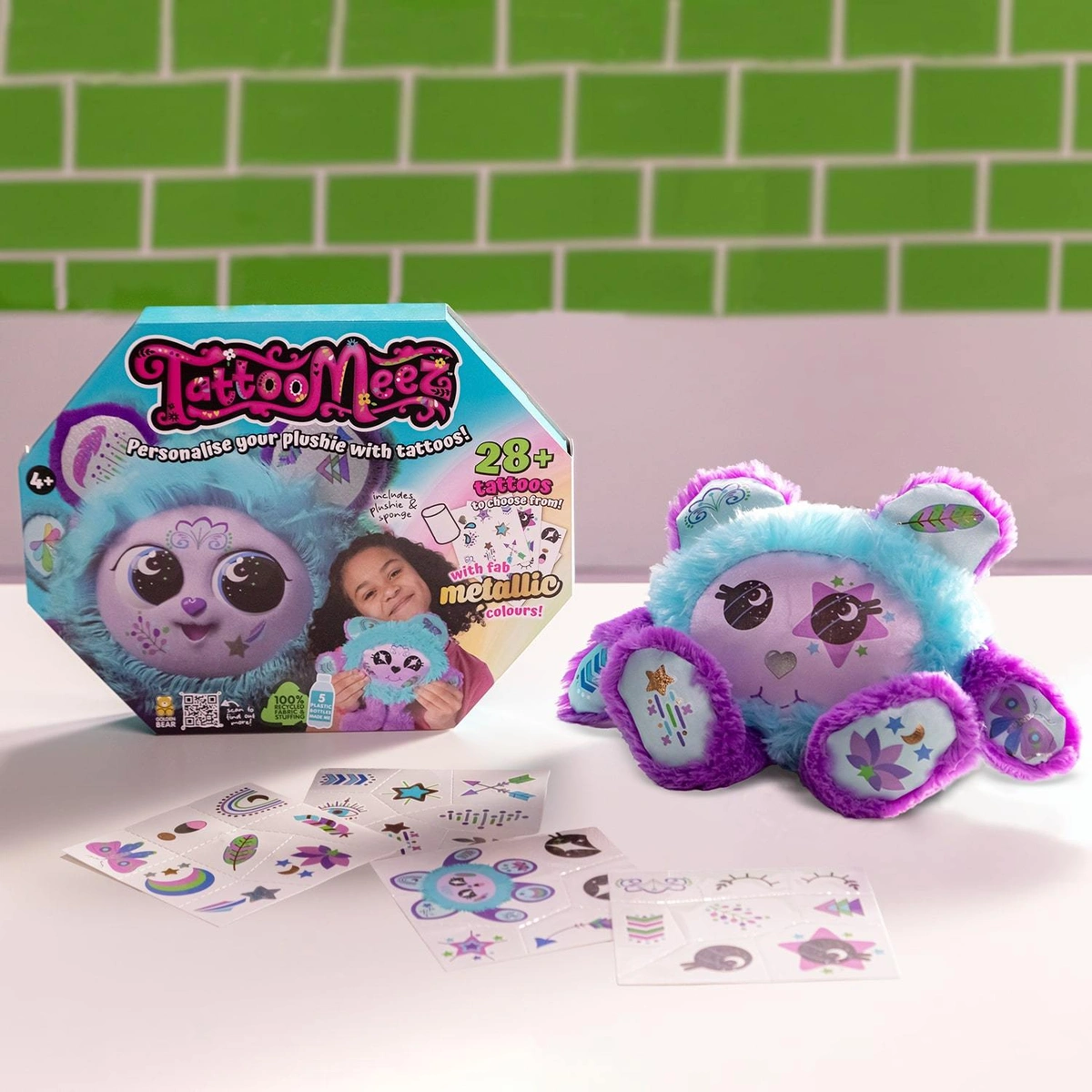 Tattoo Meez Blue Plushie Pal