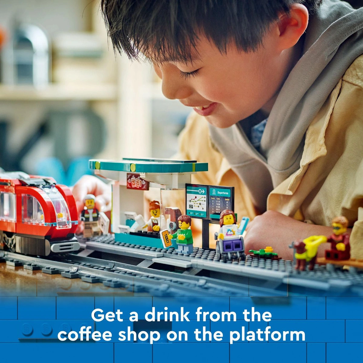 LEGO City Downtown Tram and Station Toy Set 60423