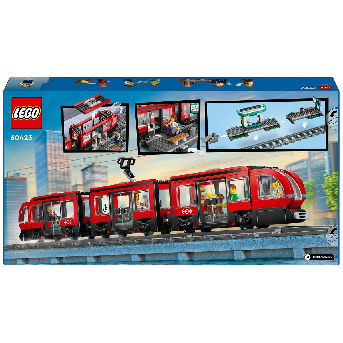 LEGO City Downtown Tram and Station Toy Set 60423