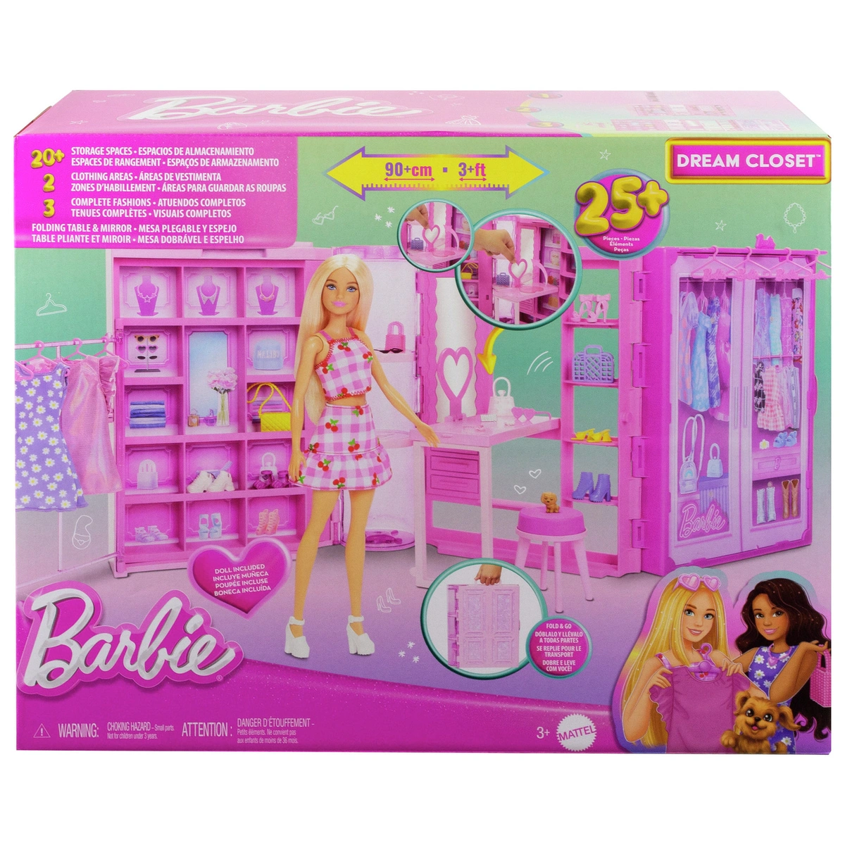 Barbie Dream Closet Playset with Fashion doll & Accessories