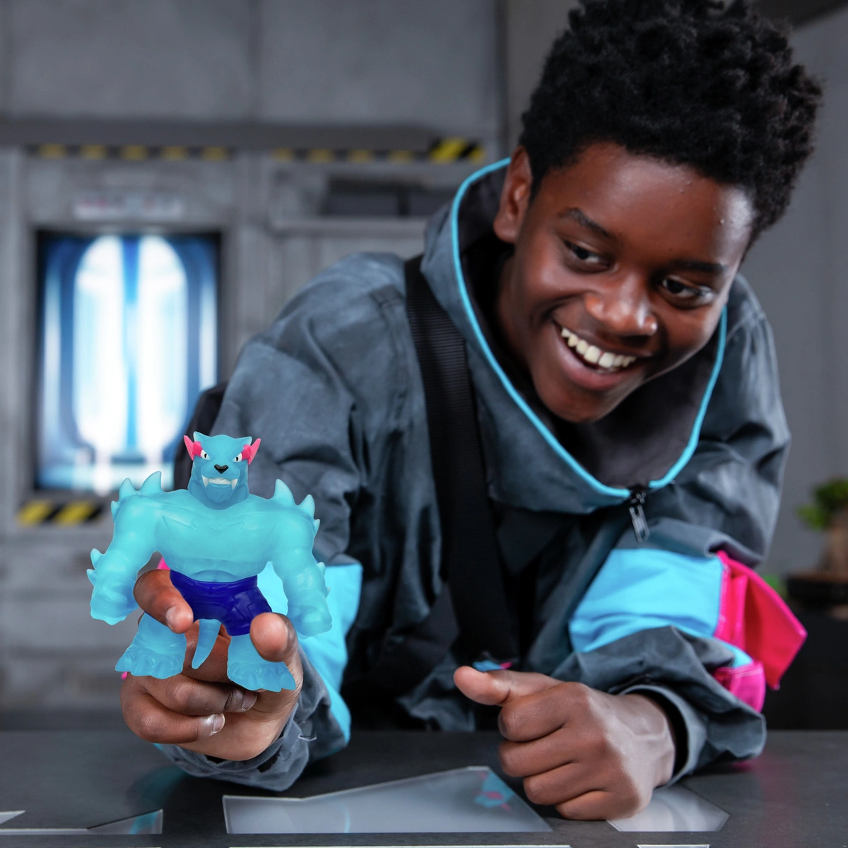 MrBeast Lab Hero Iconic Panther Stretchy Hero Figure