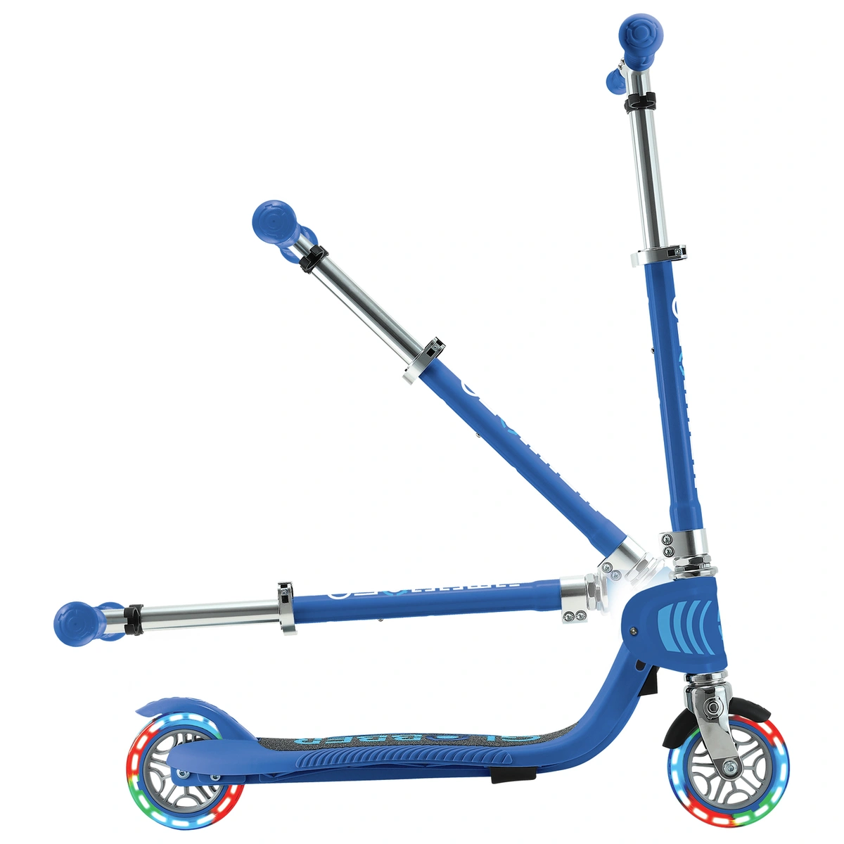 Globber Flow Kids Foldable 2 Wheel Scooter - Navy Blue