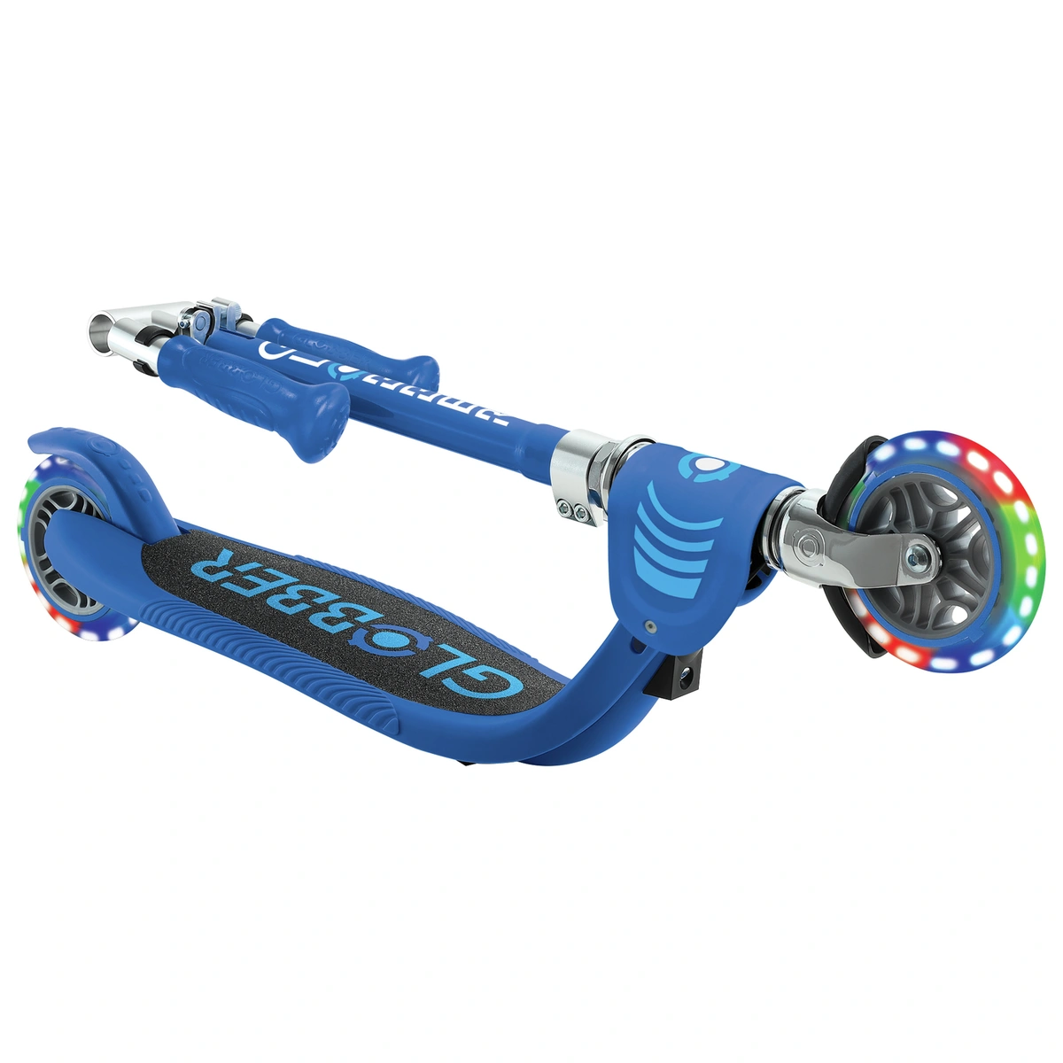 Globber Flow Kids Foldable 2 Wheel Scooter - Navy Blue