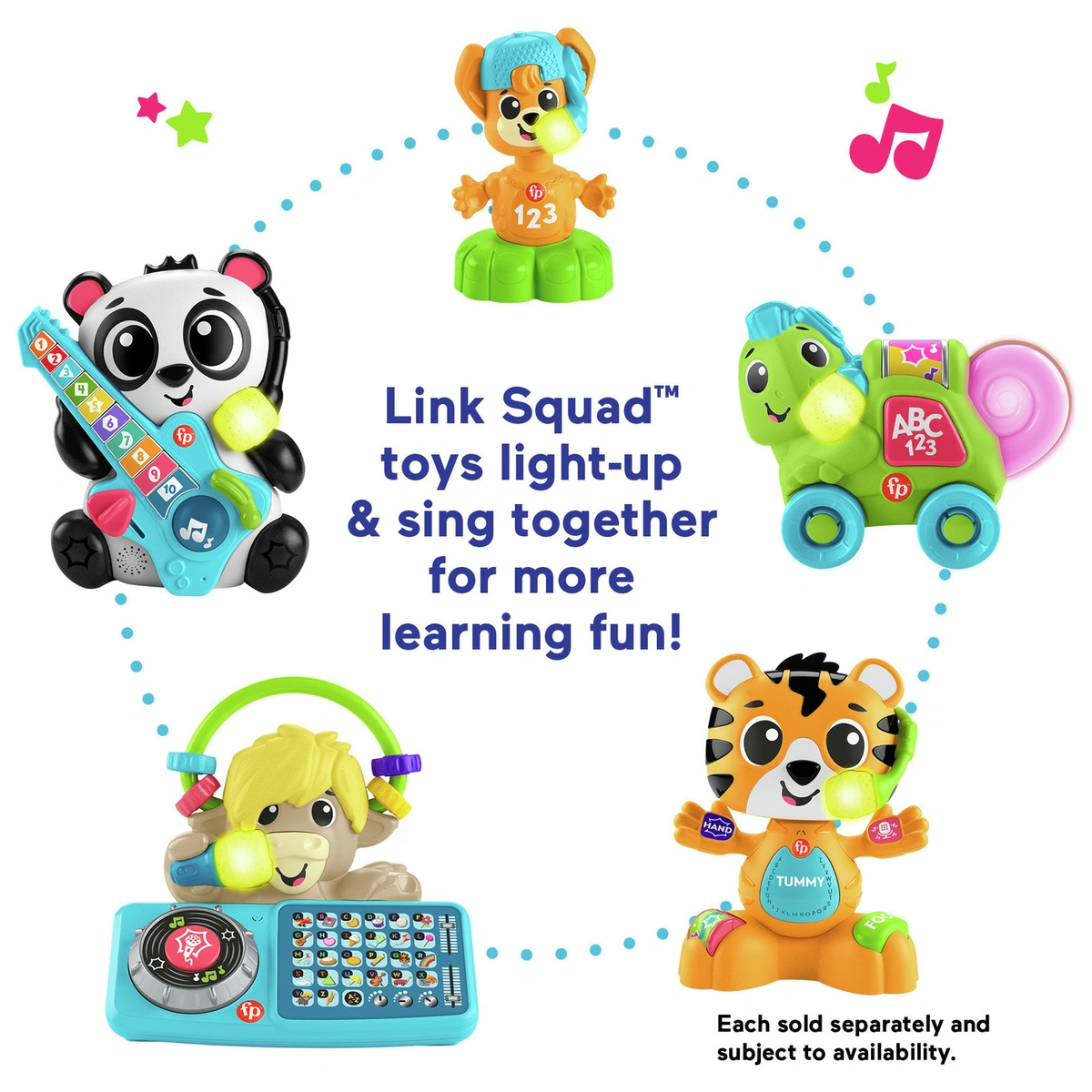 Fisher-Price Link Squad Crawl n Colours Chameleon