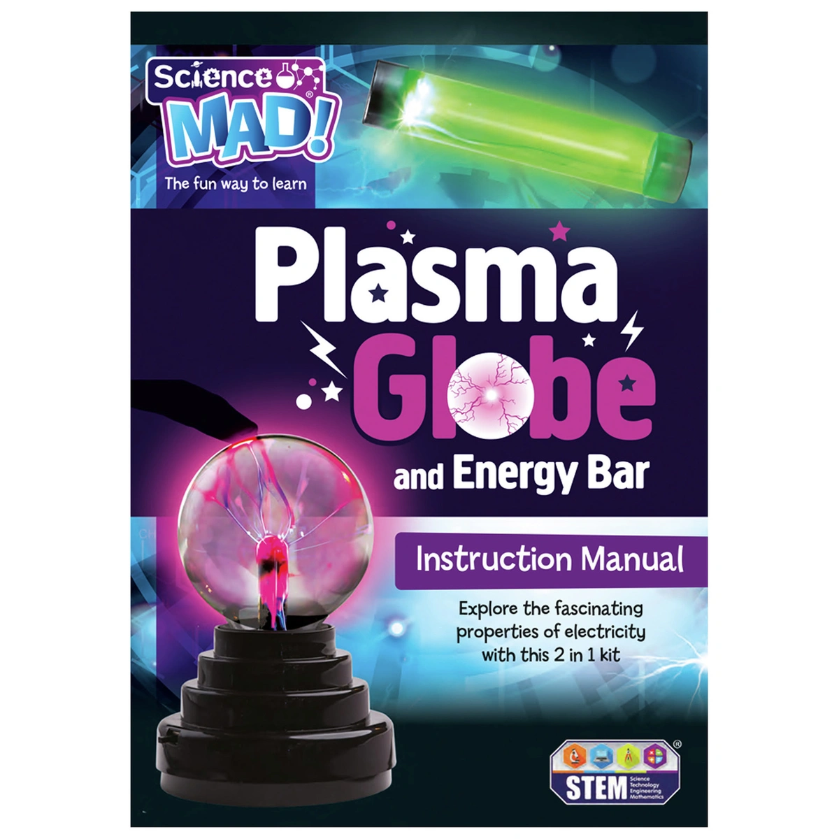 Science Mad 2 in 1 Plasma Globe