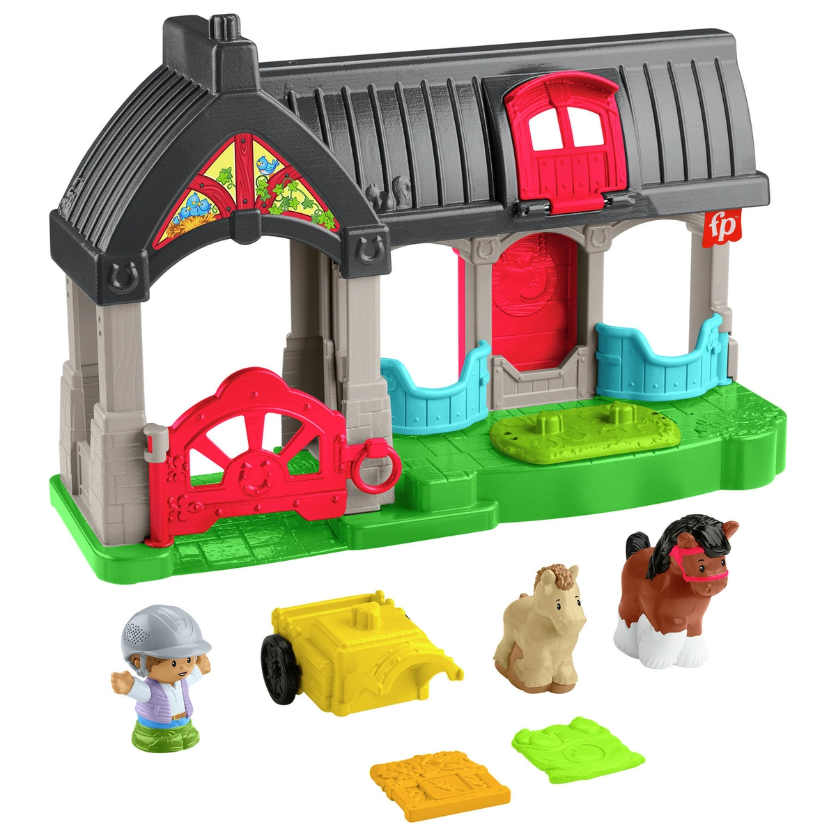 Fisher-Price Little People Friendly Horses Stable Playset