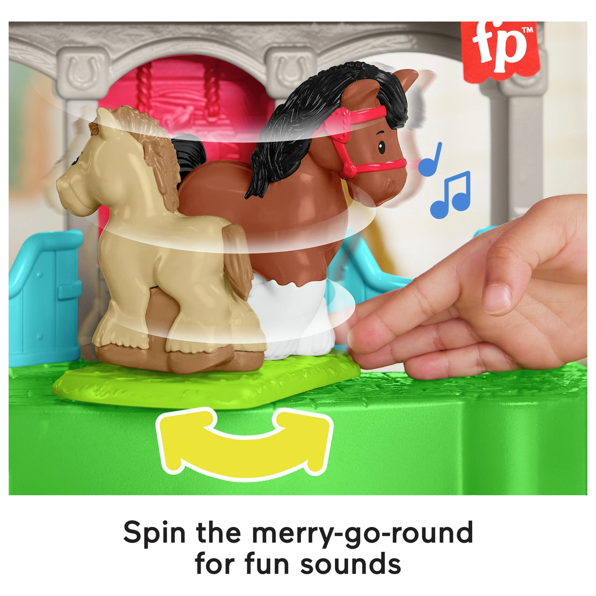 Fisher-Price Little People Friendly Horses Stable Playset