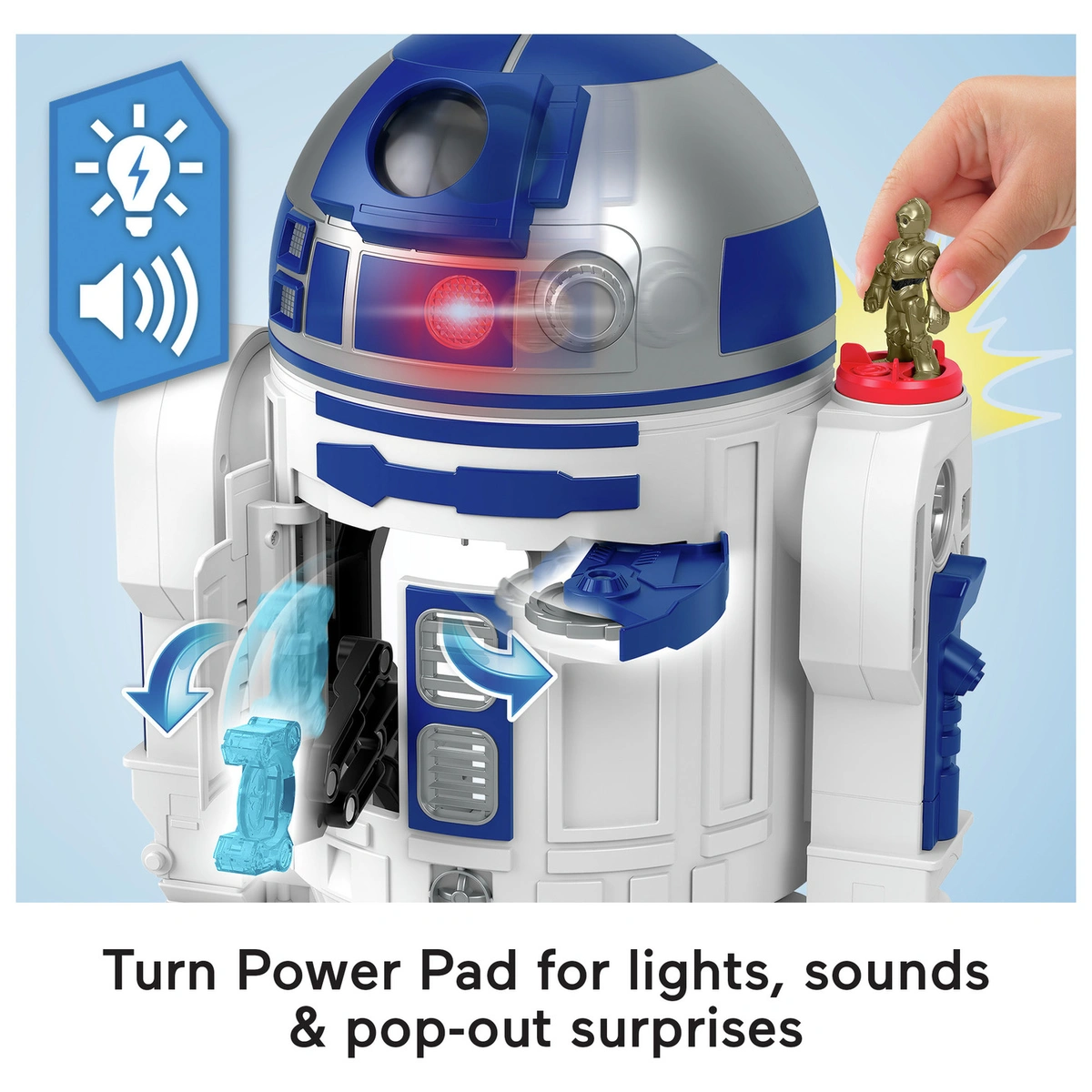 Imaginext Star Wars R2-D2 Lights Sounds & C-3Po DiecastToy