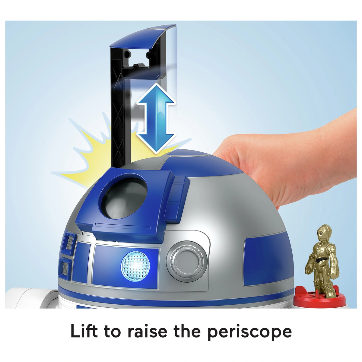 Imaginext Star Wars R2-D2 Lights Sounds & C-3Po DiecastToy
