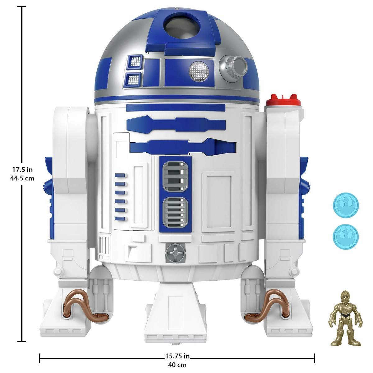 Imaginext Star Wars R2-D2 Lights Sounds & C-3Po DiecastToy