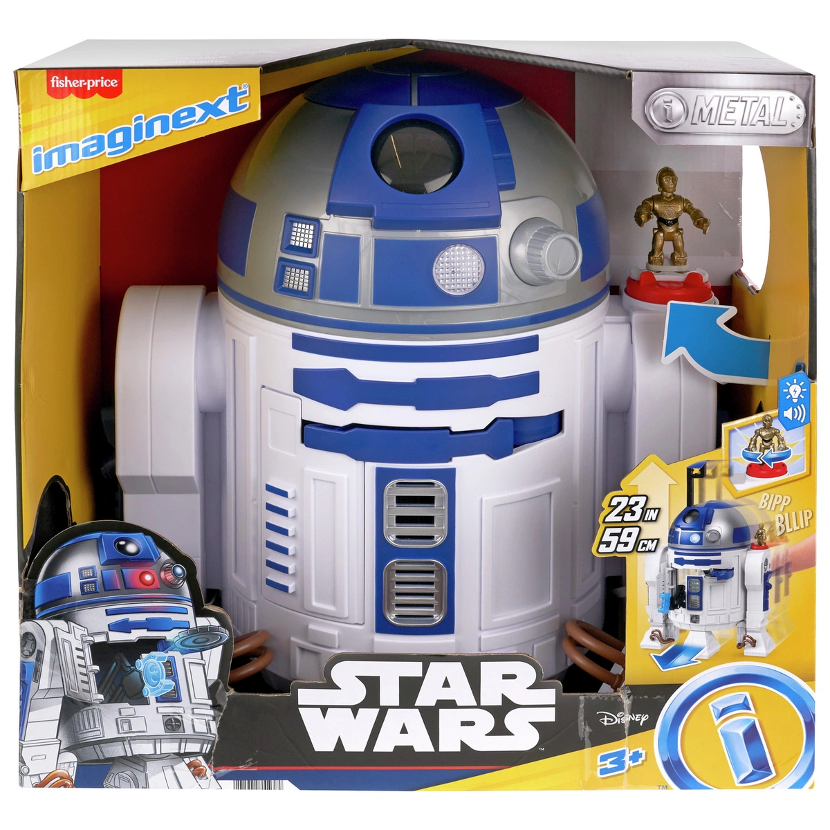 Imaginext Star Wars R2-D2 Lights Sounds & C-3Po DiecastToy