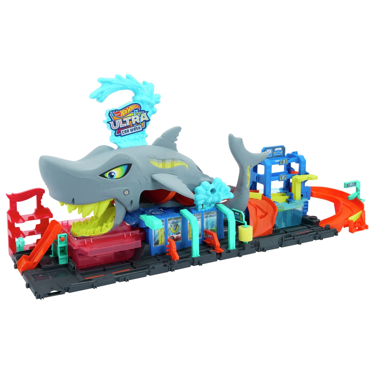 Hot Wheels Ultra Shark Car Wash Playset