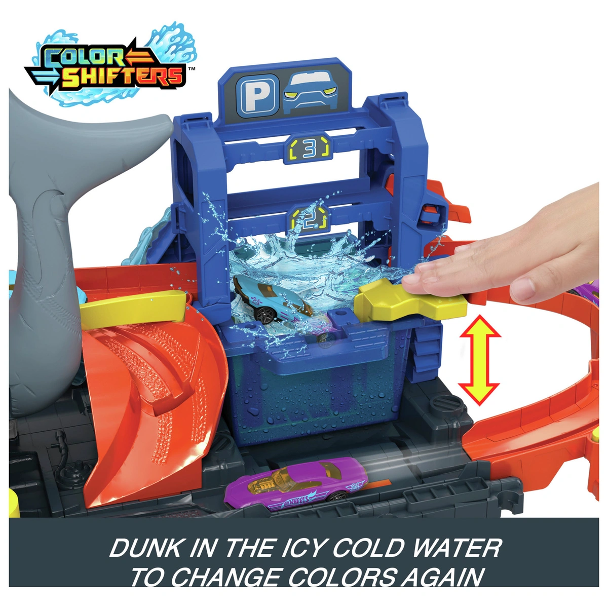 Hot Wheels Ultra Shark Car Wash Playset