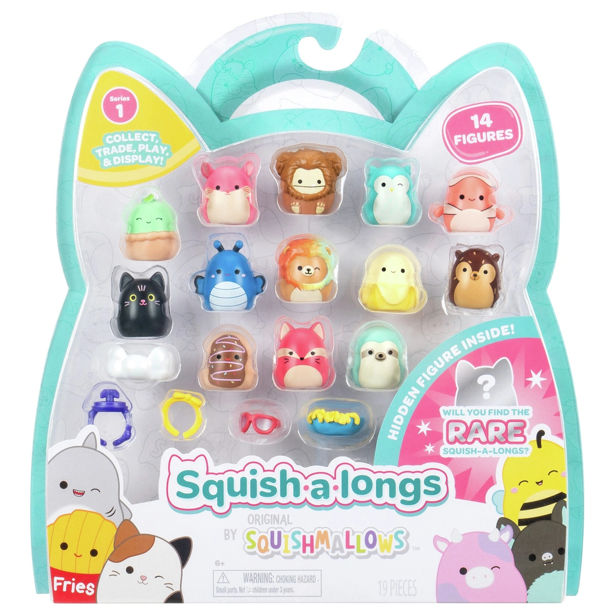 Squish-a-long Character Plush Toy-Pack of 14