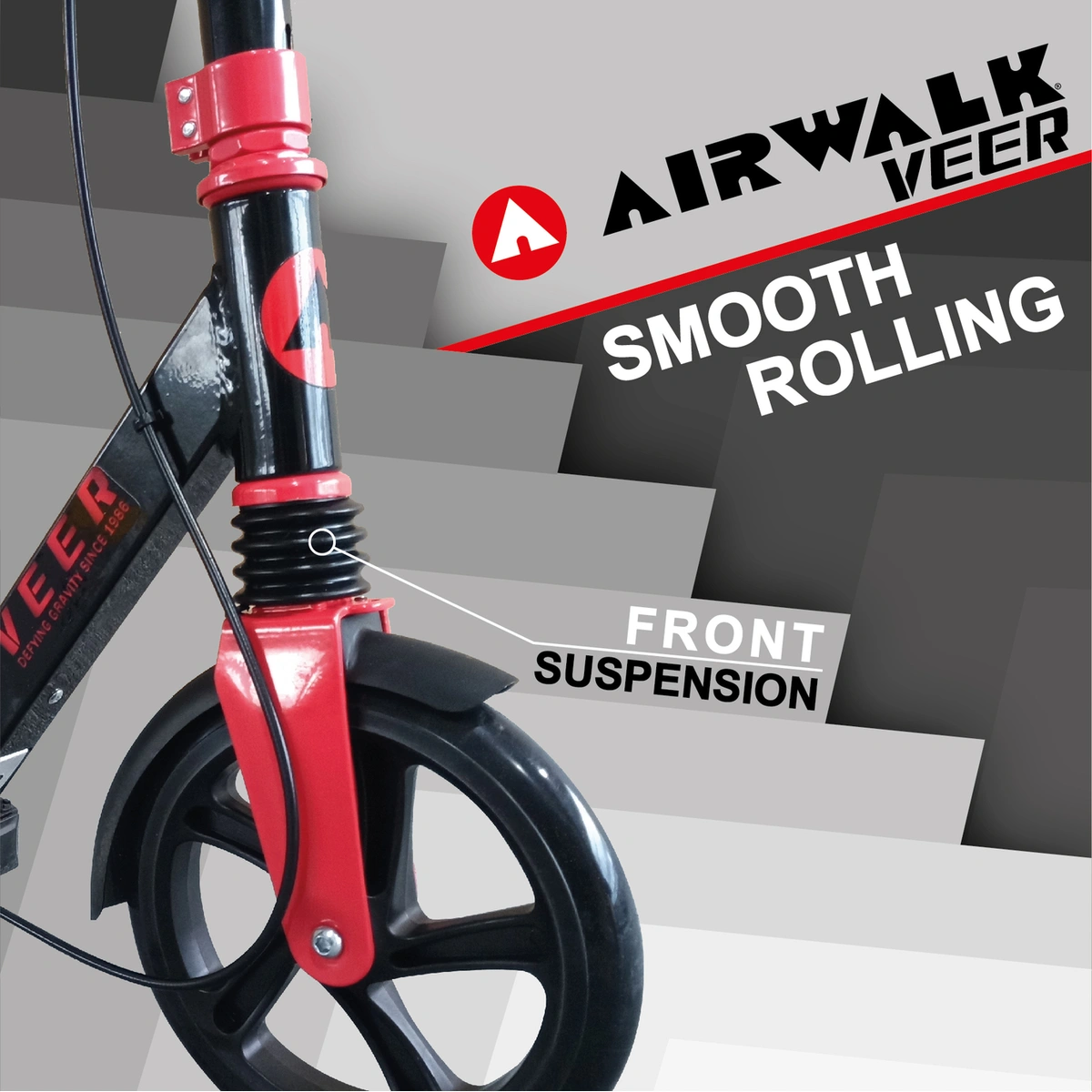 Airwalk Veer Suspension Foldable Big Wheel Scooter