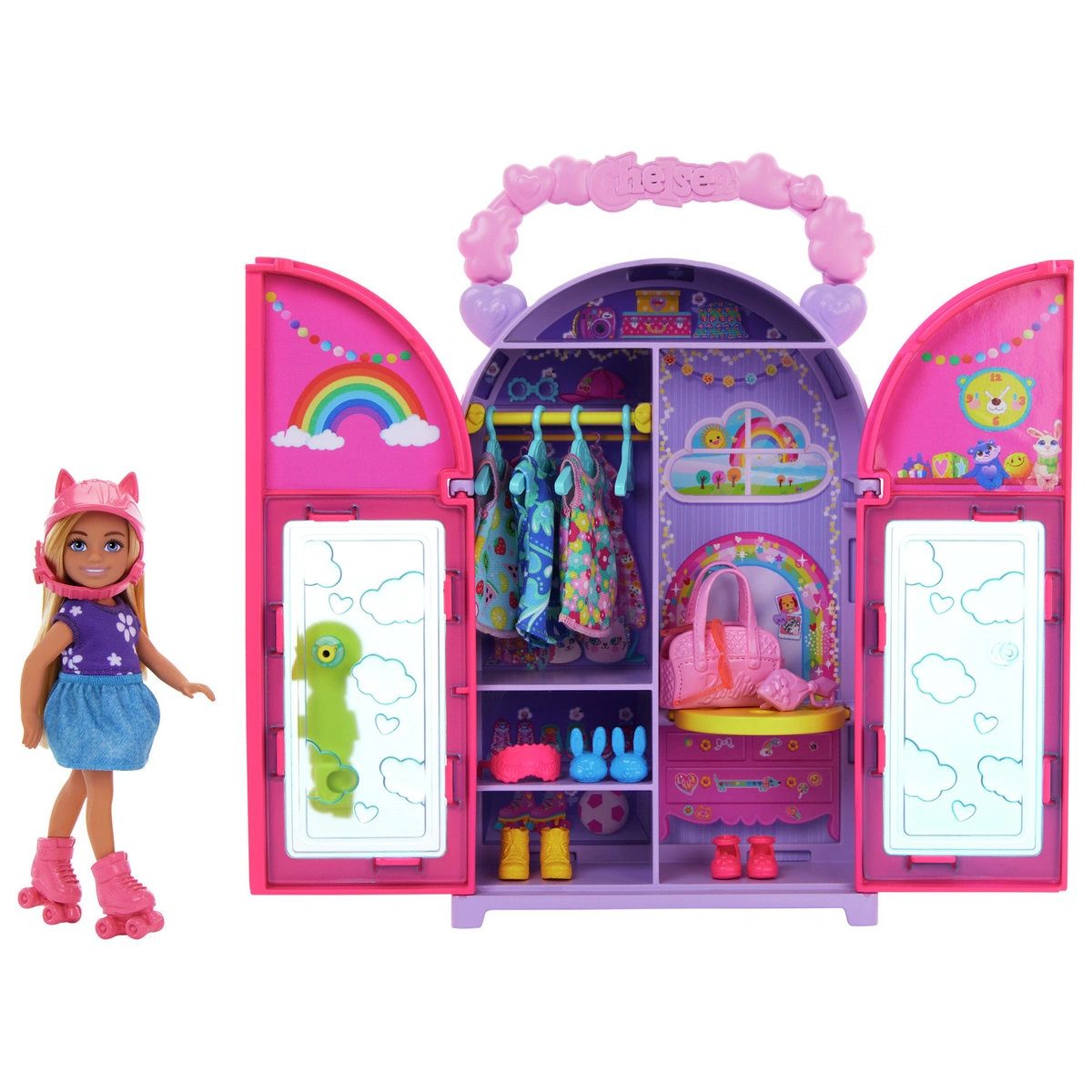 Barbie Chelsea Doll & Closet Playset, Clothes & Accessories
