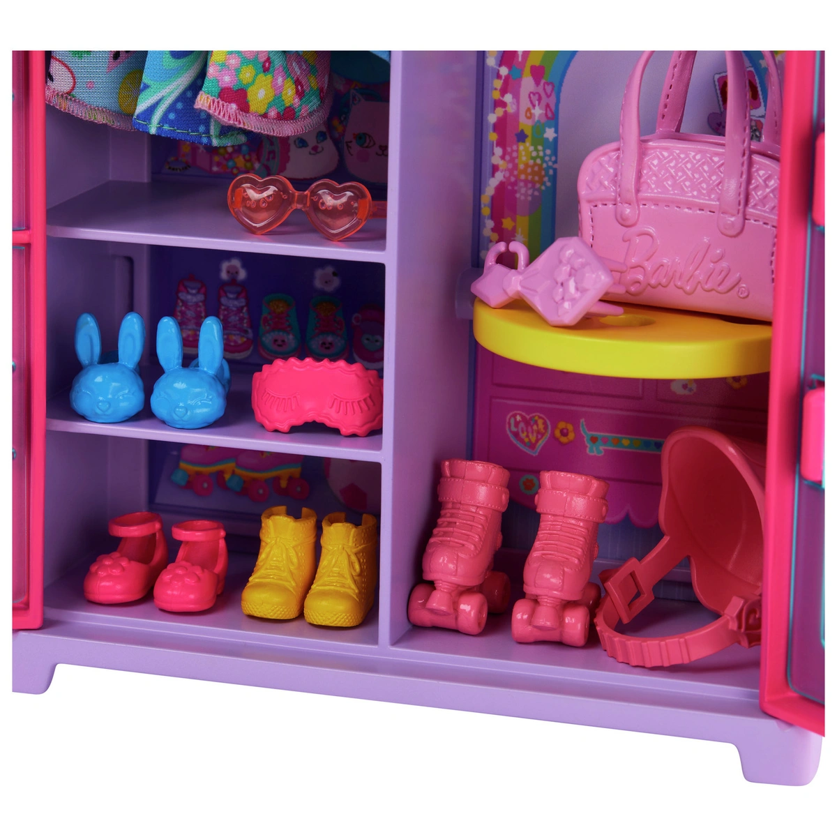 Barbie Chelsea Doll & Closet Playset, Clothes & Accessories