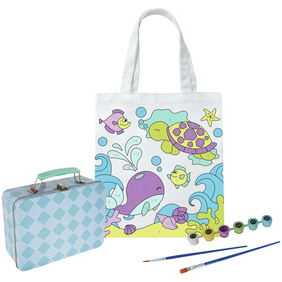 Chad Valley Be U Ocean Paint By Numbers Tote