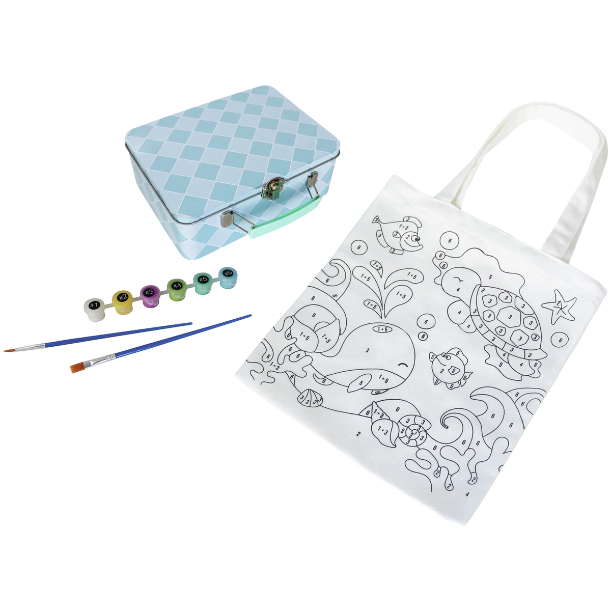 Chad Valley Be U Ocean Paint By Numbers Tote