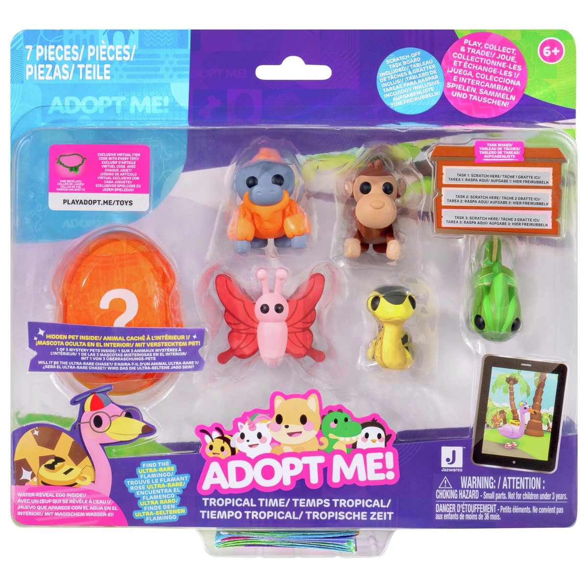 Adopt Me! Tropical Time Plush-Pack of 6
