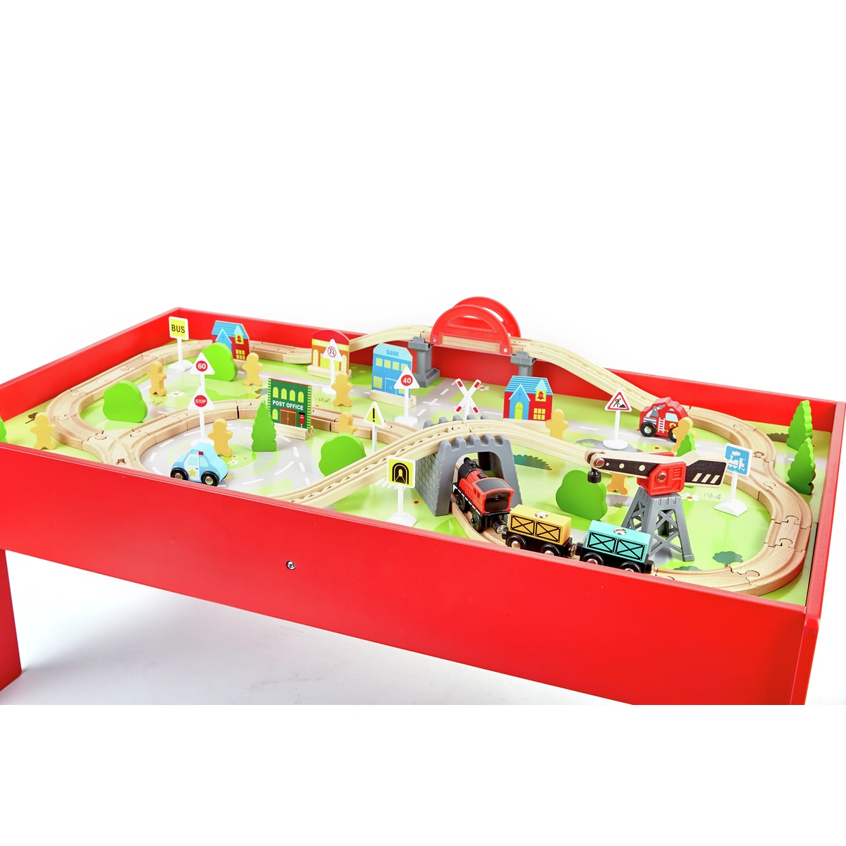 Chad Valley Battery Powered Train and Table - 90 Piece Set