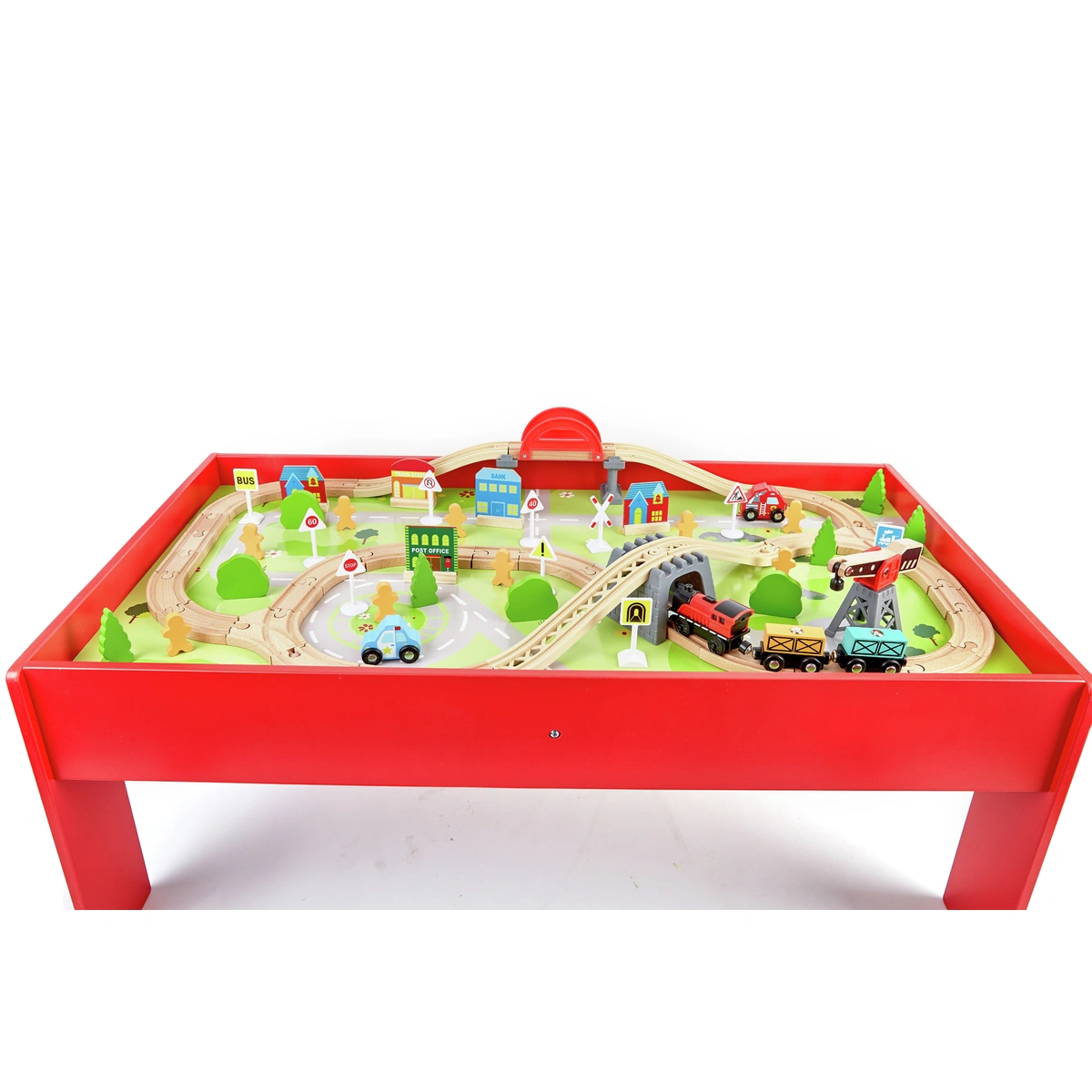 Chad Valley Battery Powered Train and Table - 90 Piece Set