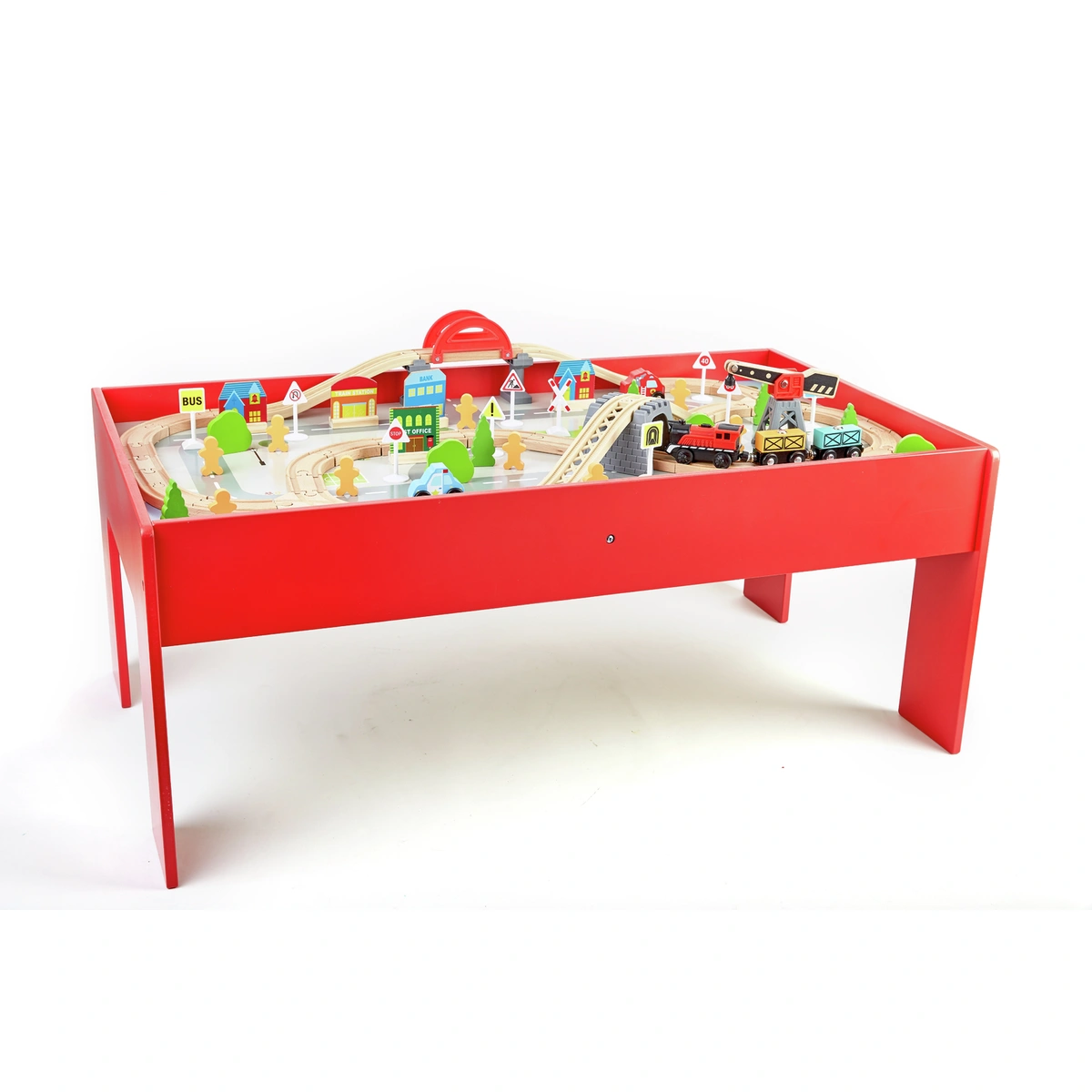 Chad Valley Battery Powered Train and Table - 90 Piece Set