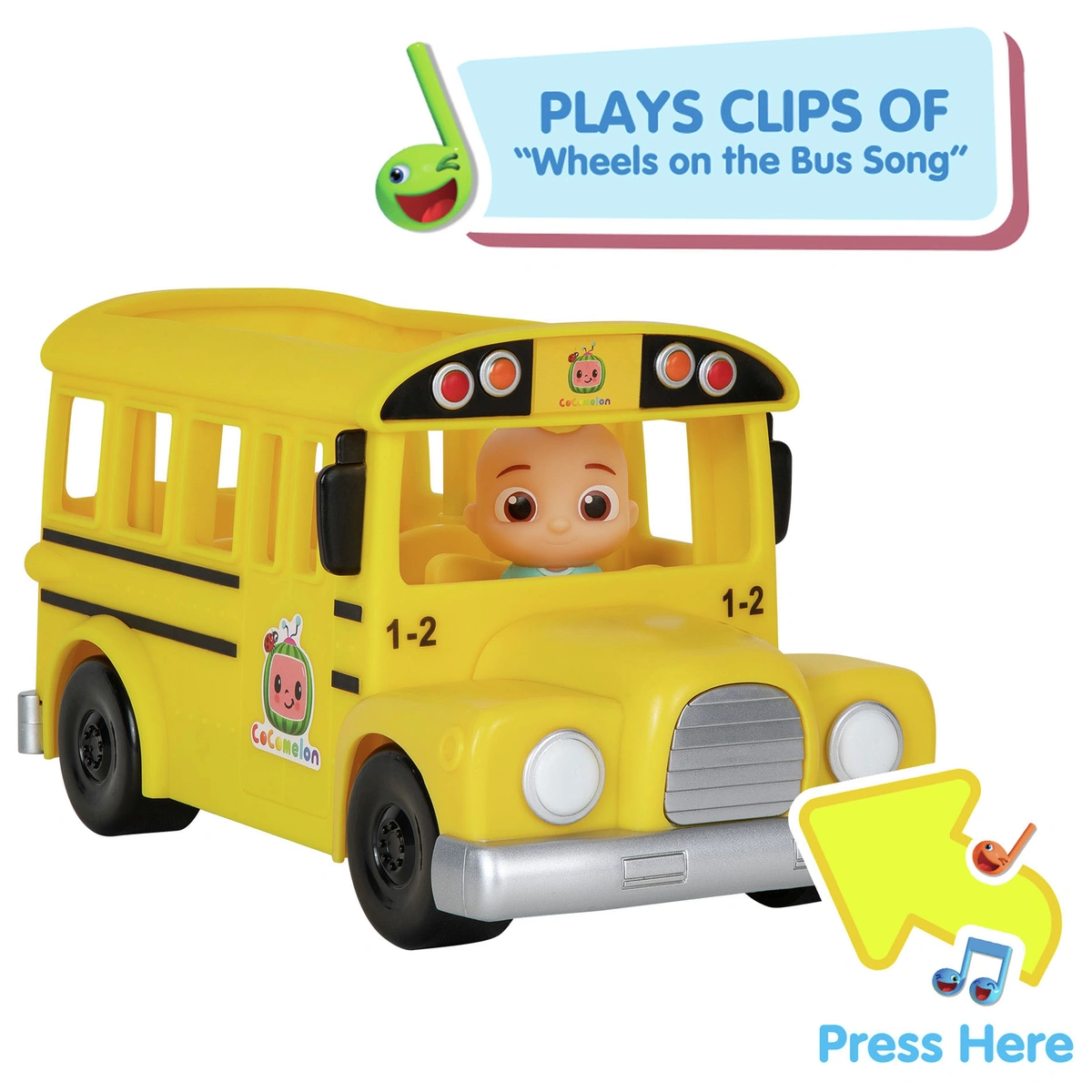 CoComelon Musical Yellow School Bus with JJ figure
