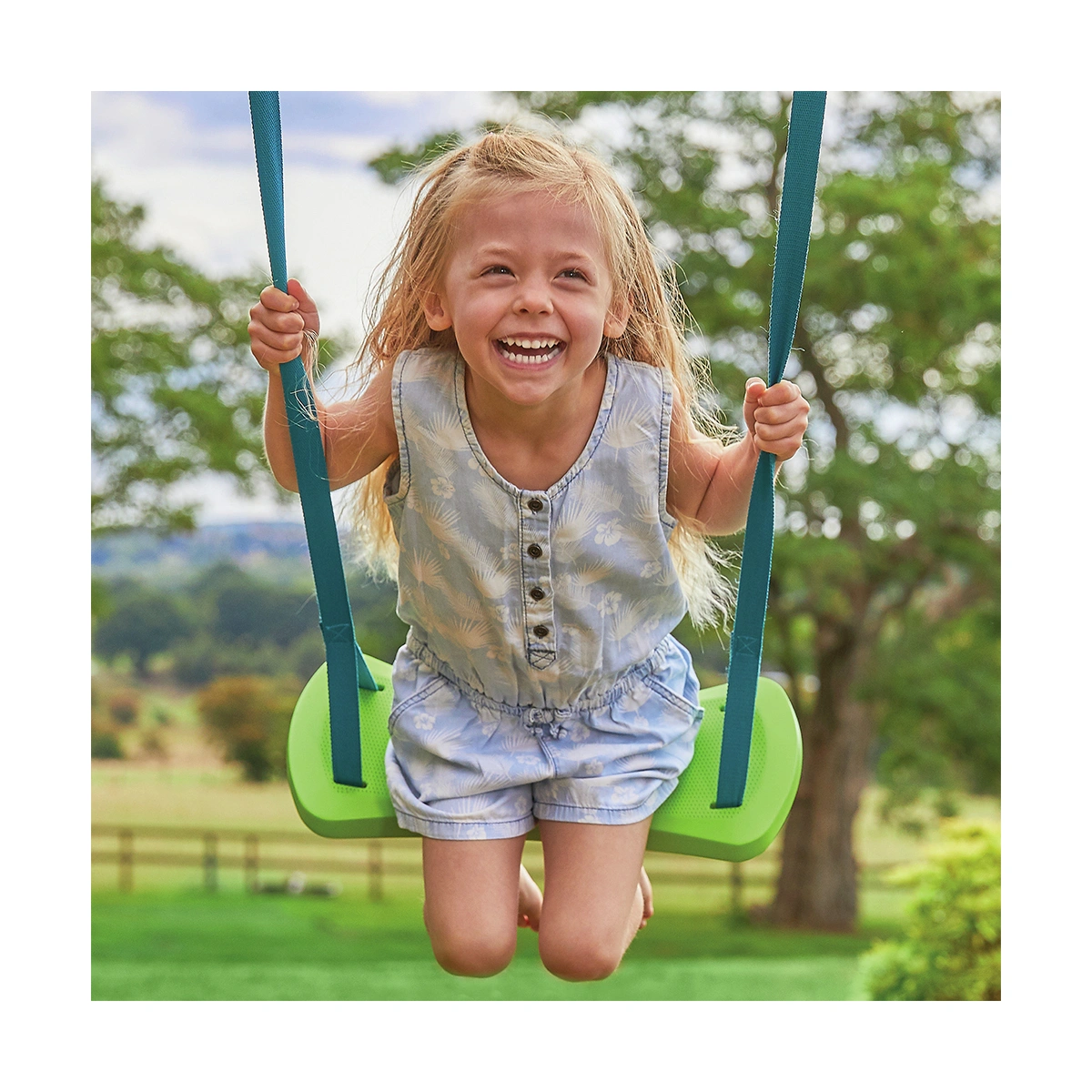 TP Robin Wooden Kids Swing and 6ft Slide Multiplay