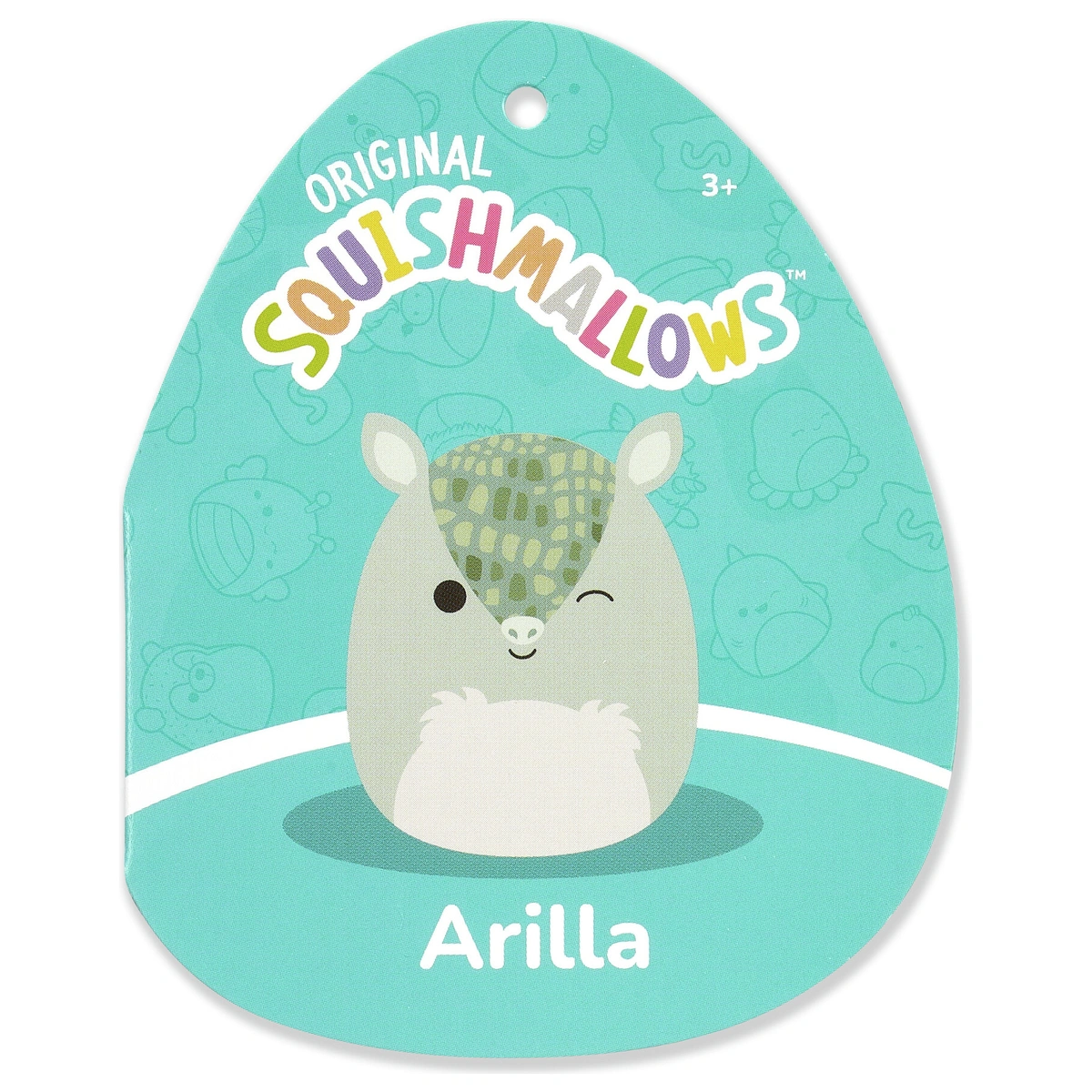 Squishmallows 16' Arilla Green Armadillo Plush