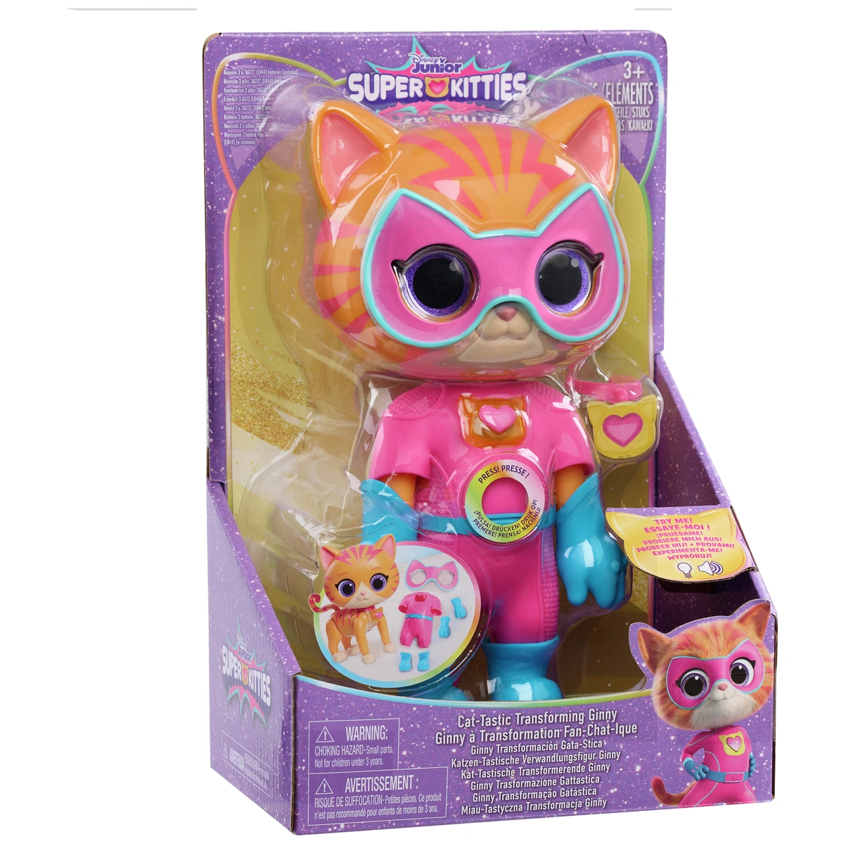Disney Junior Super Kitties Cat-Tastic Transforming Ginny