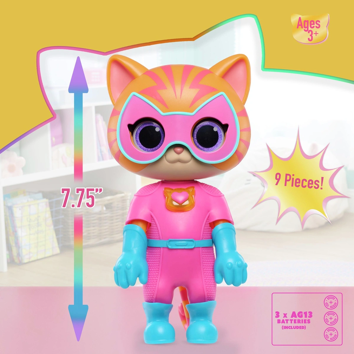 Disney Junior Super Kitties Cat-Tastic Transforming Ginny