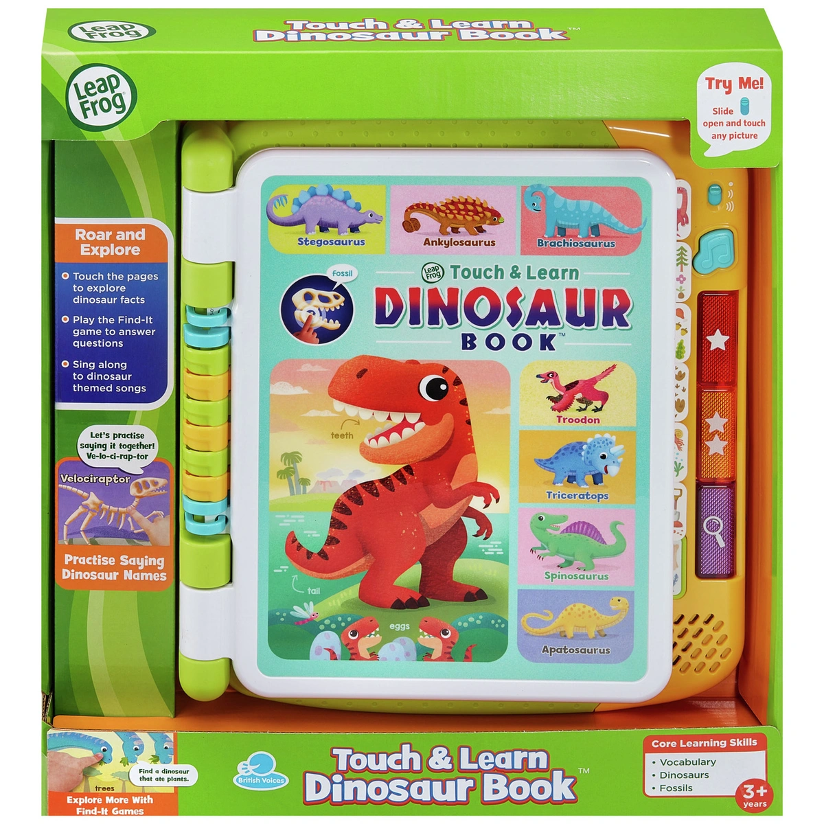 LeapFrog Touch & Learn Dinosaur Book